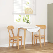 vidaXL Sedie da Pranzo 2 pz in Legno Massello di Hevea