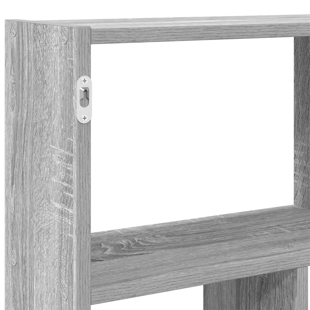vidaXL Mensola a Cubo da Muro 12 Scomparti in Truciolato Sonoma Grigio