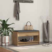 Panca per scarpe con cuscino Rovere Artigianale 83 x 38 x 45 cm 906201