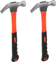 Set di 2 Martelli 8 oz con Impugnatura in Gomma, 27,5 cm Acciaio di Carbonio, Ideali per Lavori di Taglio e Progetti di Bricolage