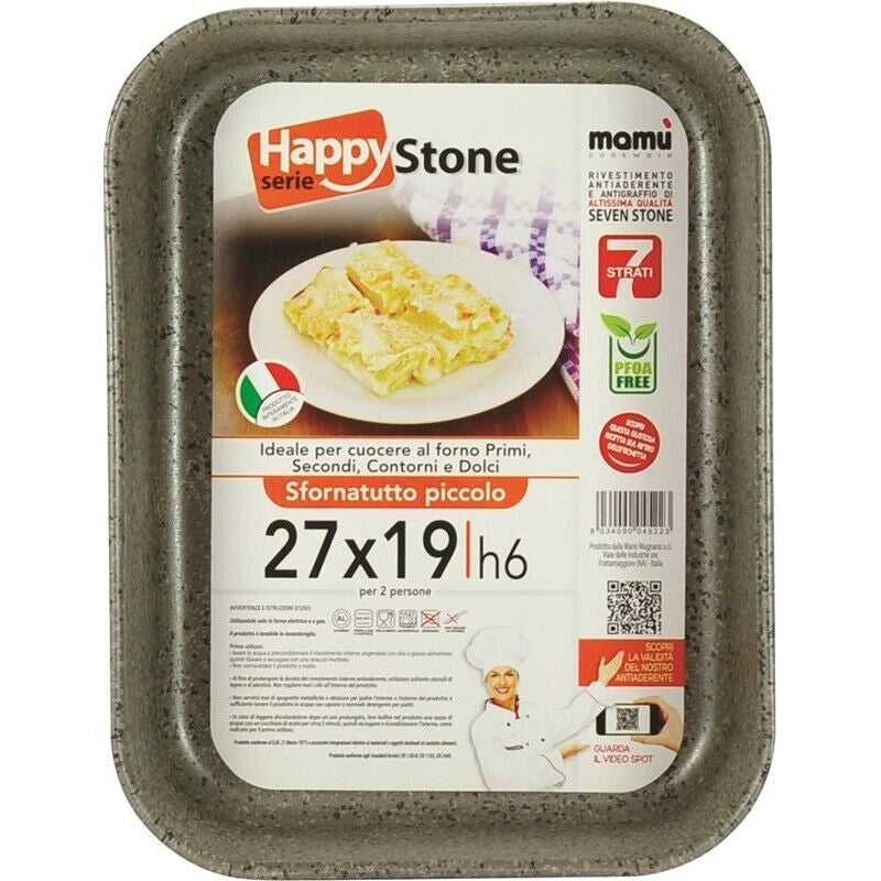 HAPPY STONE SFORNATUTTO PICCOLO 27X19X6CM ANTIADERENTE OKX