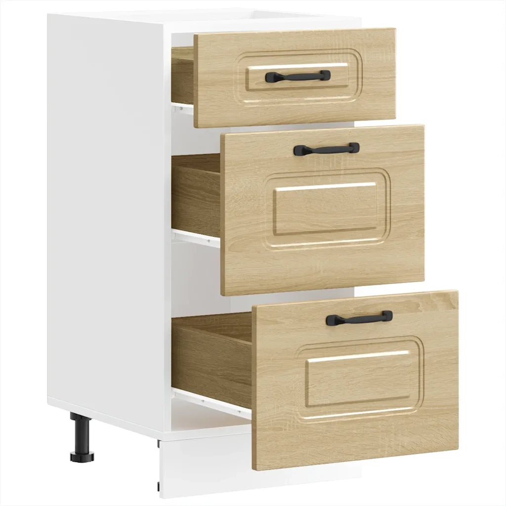 Base da Cucina Kalmar Bianco Lucido in Legno Multistrato