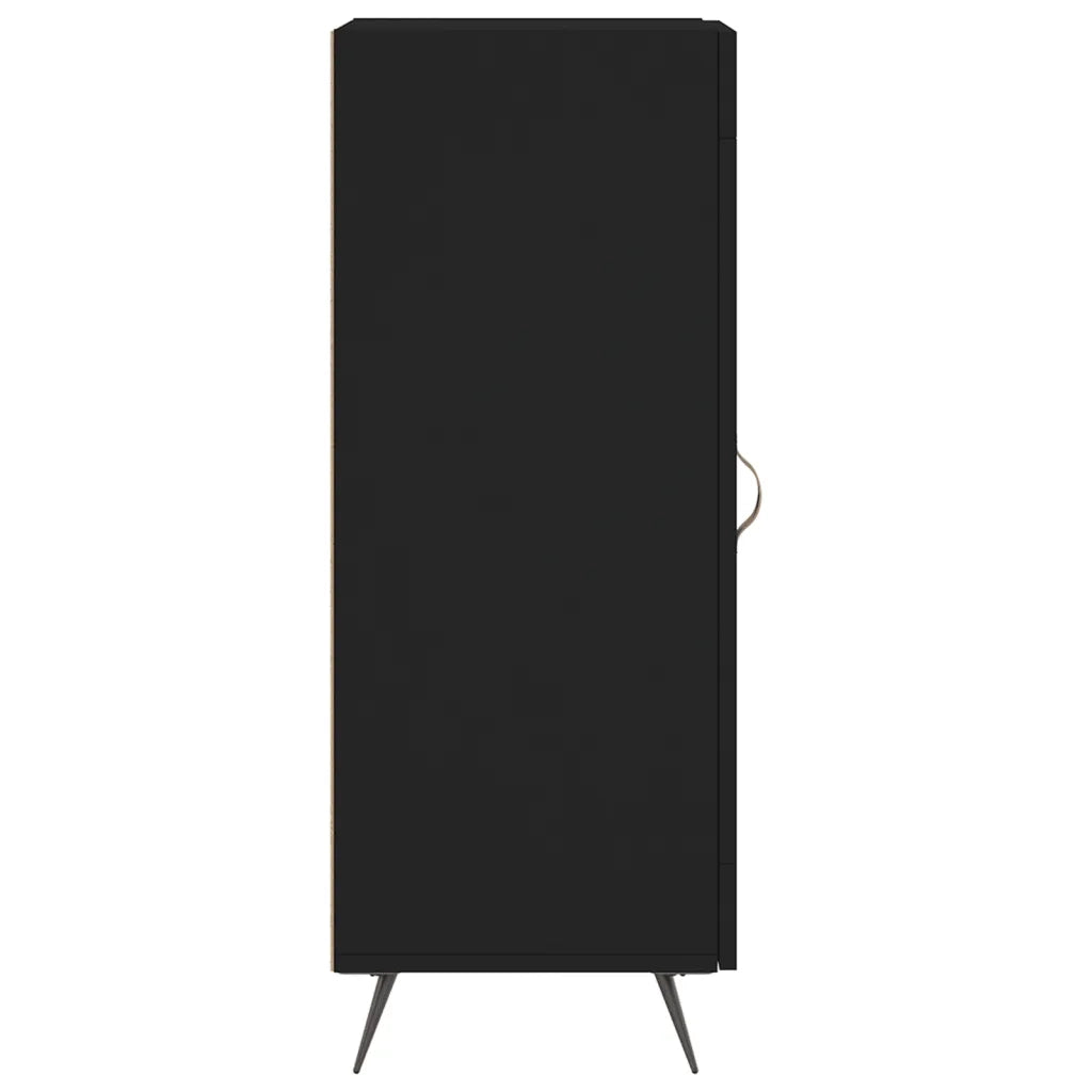 Credenza Nero 34,5x34x90 cm in Legno Multistrato 828765