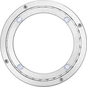 Alumino - Piattaforma Rotante con Disco di Rotazione e Ripiano 8" per Cucina e Comodino - Colore Argento