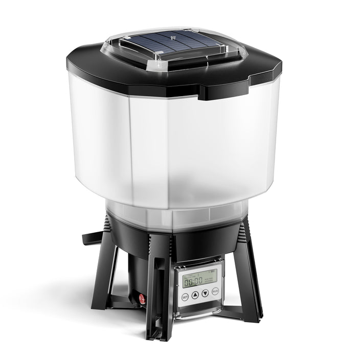 Distributore automatico di cibo per pesci a energia solare CFF-206 1-6 dosi al giorno Programmabile