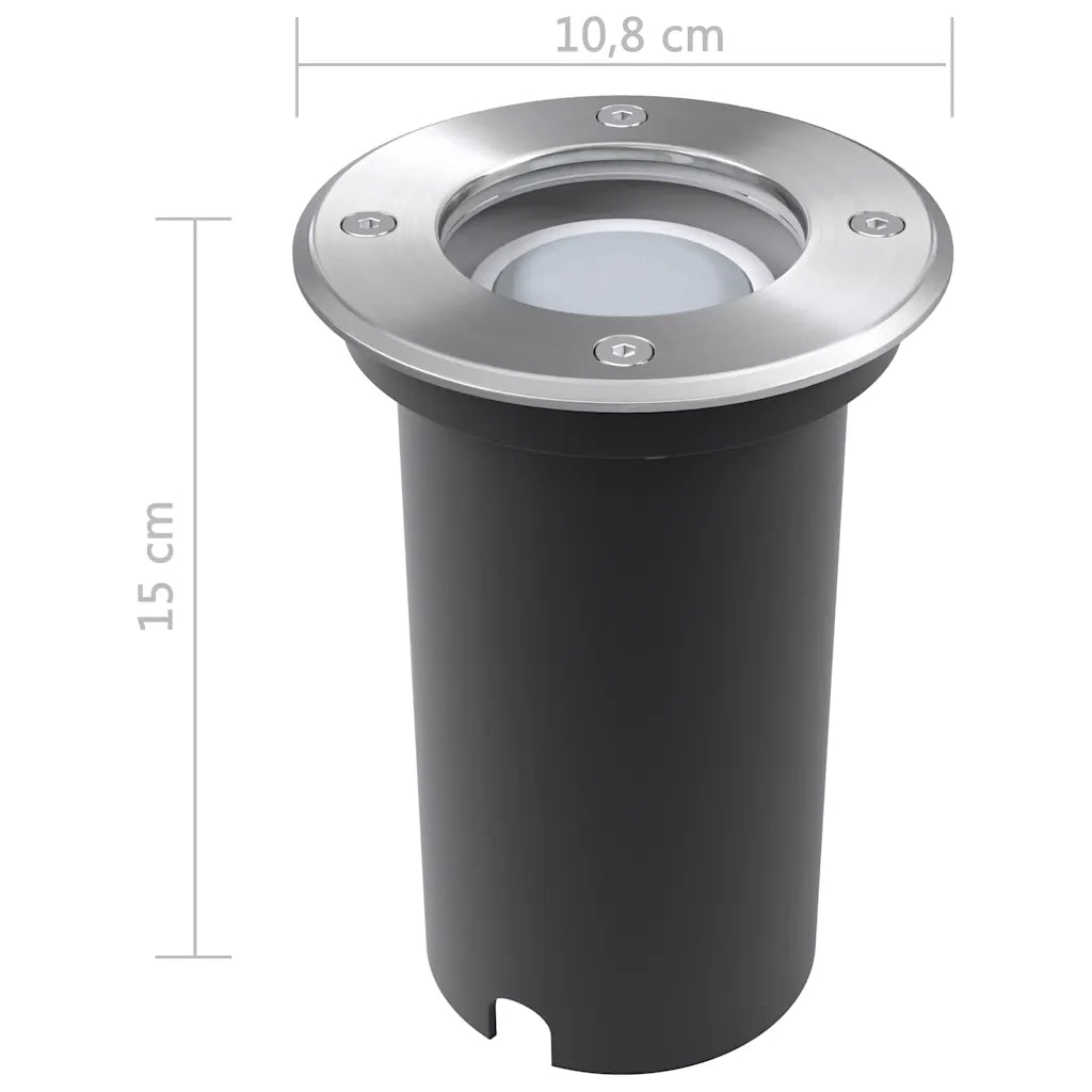 Faretti Carrabili da Esterno a LED 3 pz Rotondi CFW9554317