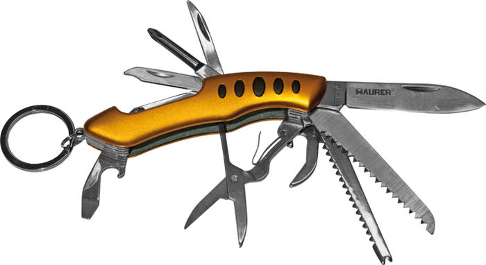 Coltello multifunzioni lama inox maurer - cf blister