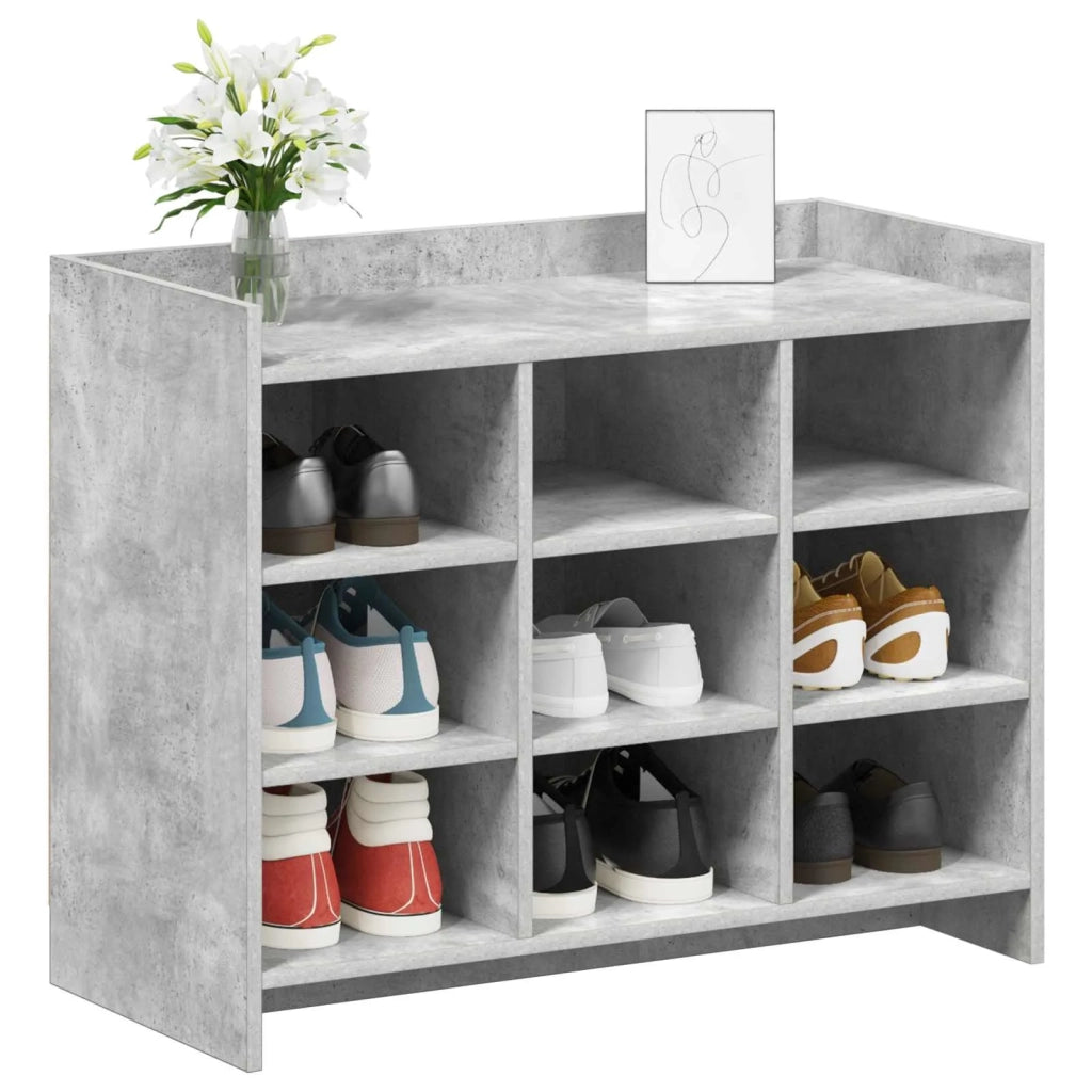 Mobile per scarpe Grigio Cemento 85 x 39,5 x 70 cm 8011366