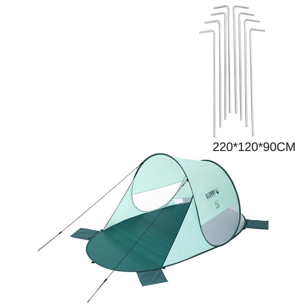 Trade Shop - Tenda Da Spiaggia Pop-up Beach Quick 2 Posti 220x120x90cm Borsa Trasporto 68107 -