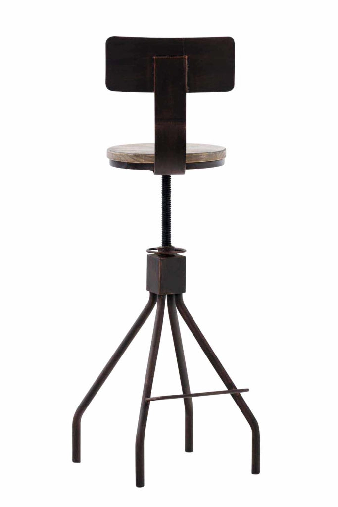 Sgabello Bar Industriale ELKO bronzo