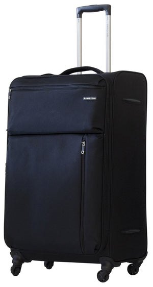 Trolley Valigia Grande Morbida in Poliestere 4 Ruote TSA Ravizzoni Gin Tonic Nera