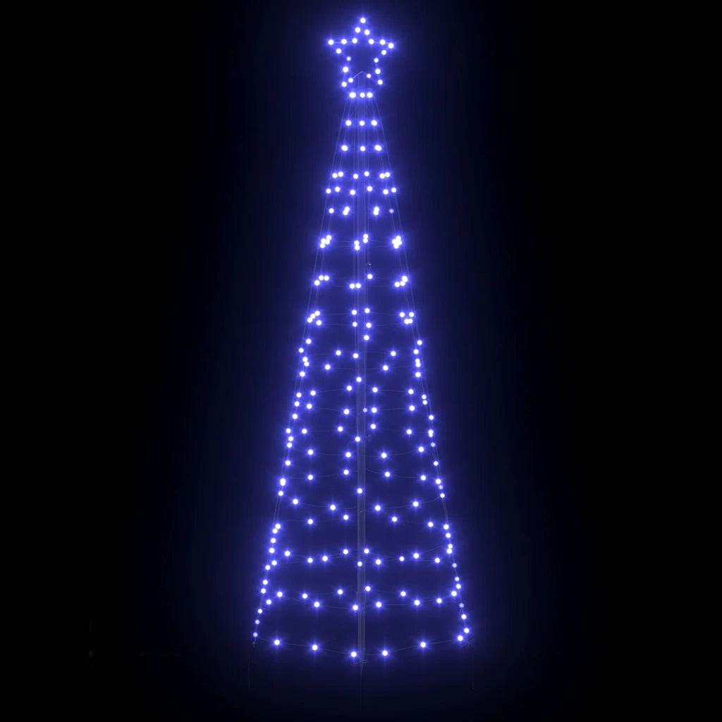 Albero di Natale LED con picchetti per il terreno Blu 250 cm 42018752