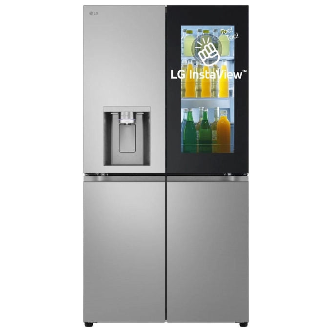 LG Multidoor InstaView GMK961PY5E Frigorifero americano 646 Litri Classe E Wifit Dispenser acqua senza allaccio Prime Silver