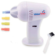 Trade Shop - Pulisci Pulitore Orecchie A Batterie Azione Rotatoria Elimina Cerume Wax Vac -