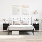 Comodini 2 pz Rovere Nero 40x35x50 cm Legno ingegnerizzato