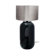 Lampada da tavolo Art Deco 725 in ferro verde scuro e argento