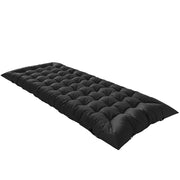 Letto da Campeggio Pieghevole Portatile con Cinghie Antiscivolo ¨C Zephmum ¨C Nero