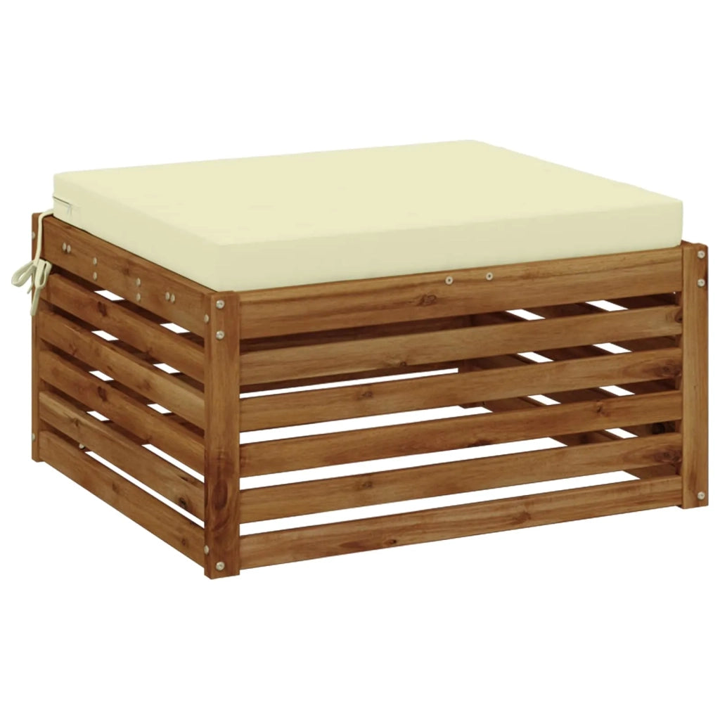 Cuscino per Sedia in Unico Pezzo SOEST 100% Poliestere Crema 944735