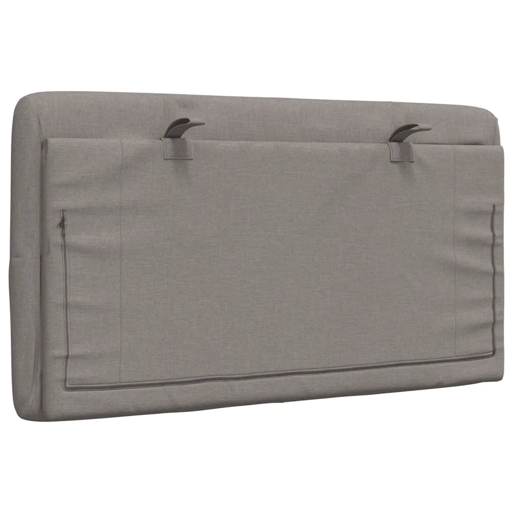 vidaXL Cuscino Testiera Tortora 80 cm in Tessuto