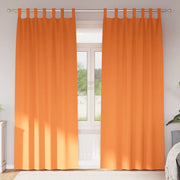 vidaXL Tende con tende 2 pcs Arancione Vivo Poliestere