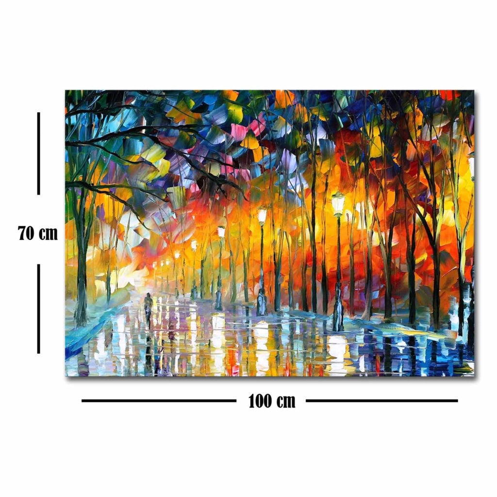 Nemimara, Quadro Materiale Struttura in Tessuto, 70x100h cm Multicolore
