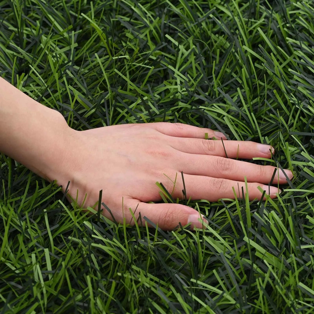 Recinzione Artificiale Verde chiaro 1 x 6 m PVC e Acciaio CFW4346436