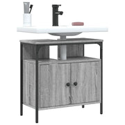 Mobile Lavabo Bagno-Armadietto da bagno Grigio Sonoma 60x30x60 cm Legno Multistrato 567595