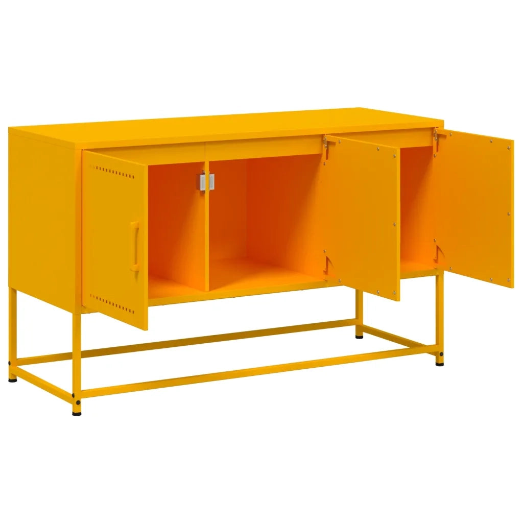 Mobile TV Giallo Senape 100,5x39x60,5 cm in Acciaio