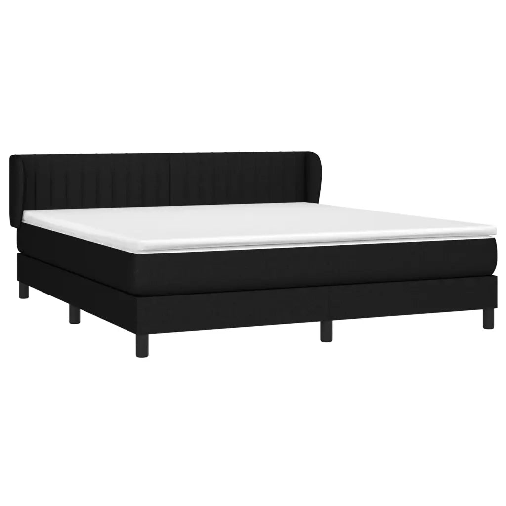 Giroletto a Molle con Materasso Nero 180x200 cm in Tessutocod mxl 121937