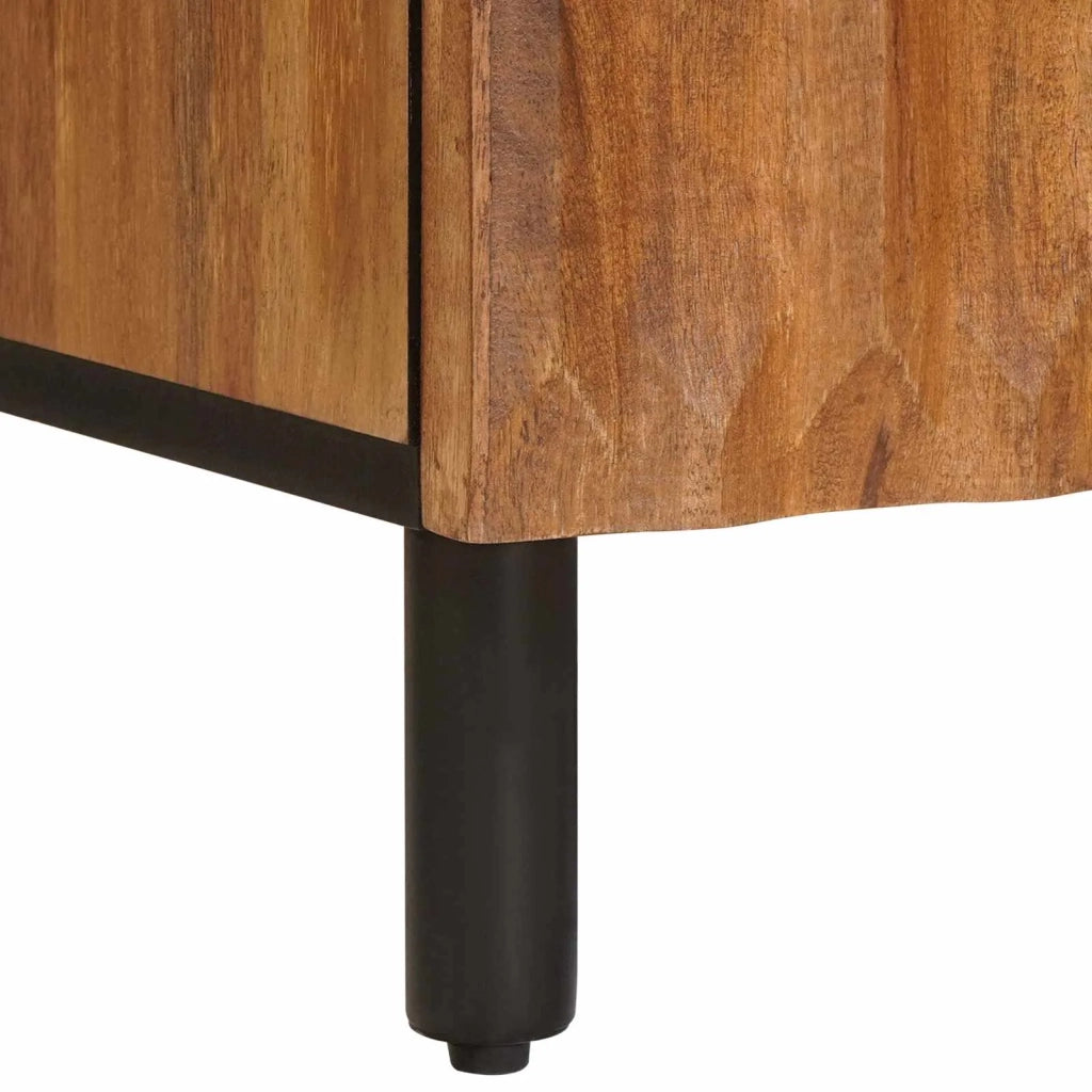 Credenza con porta-Buffet-Armadio da cucina Finitura Marrone Acacia 60 x 33,5 x 75 cm 322928