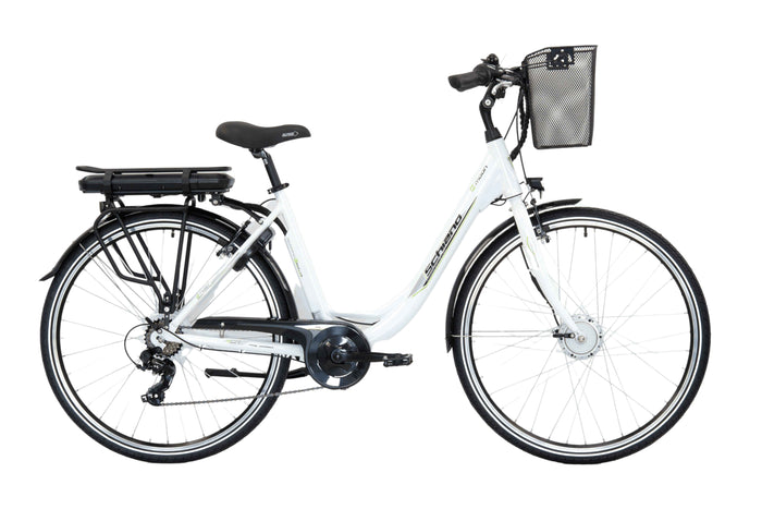 F.LLI SCHIANO E-MOON 28" bicicletta elettrica, da cittÃ  per adulti, unisex, con motore elettrico batteria sul portapa