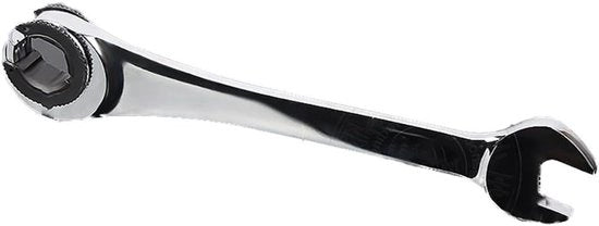 Chiave inglese a doppia testa 14mm con riflettore e polimento a rasoio per flare con clessidra di rinculo in acciaio inossidabile con testa fissa.
