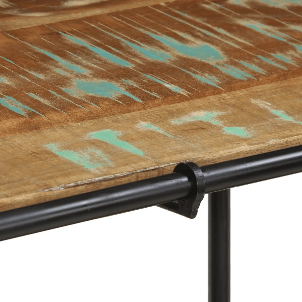 vidaXL Tavolo Consolle 110x42x76 cm in Legno Massello di Recupero