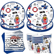 Set di servizio per feste per bambini - 50 piatti e bicchieri per compleanni