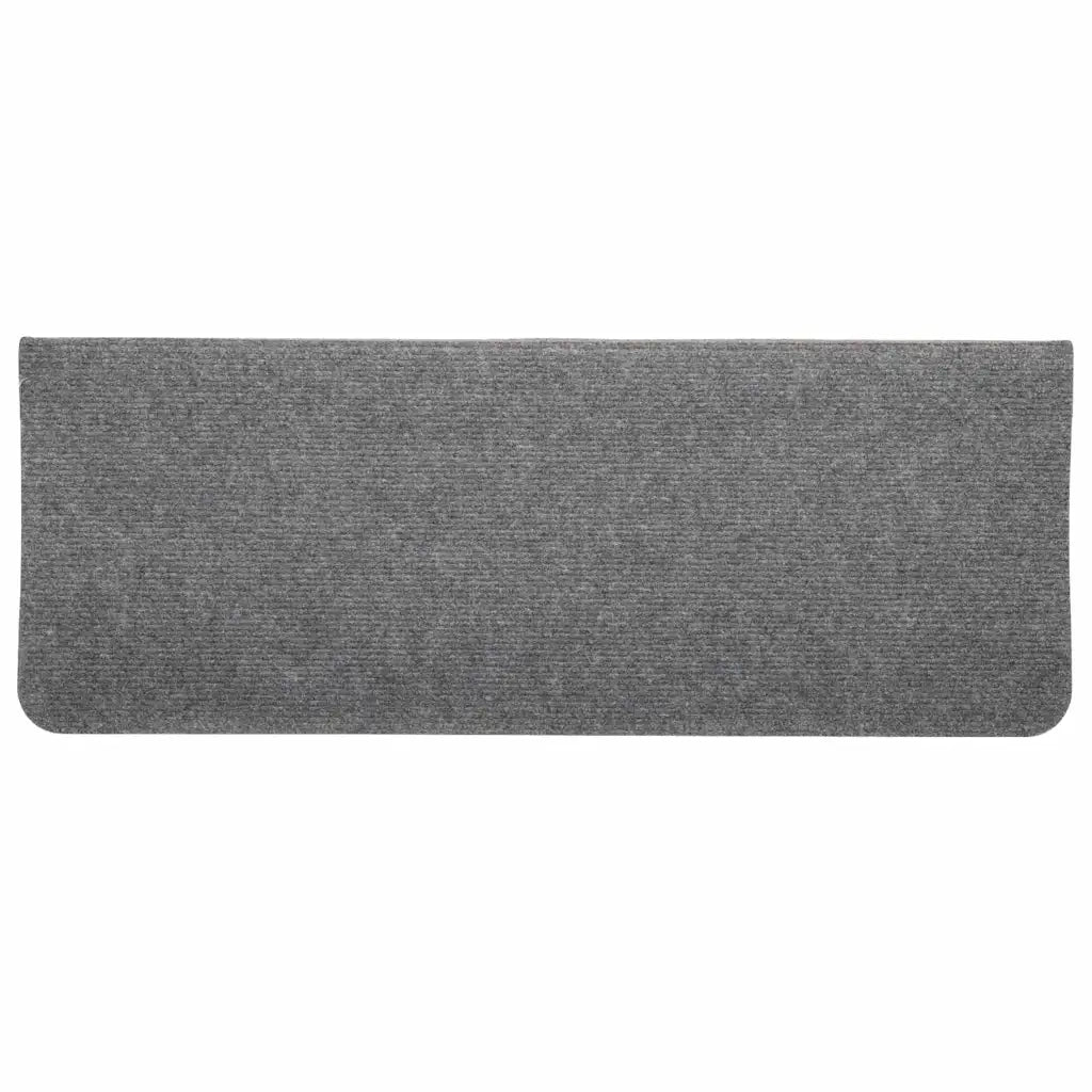 Tappetini Autoadesivi per Scale 15 pz 65x24,5x3,5 cm Grigio 343479