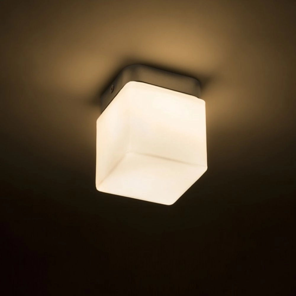 Plafoniera ESICA SQ da soffitto cromo 230V LED 6W IP44 3000K