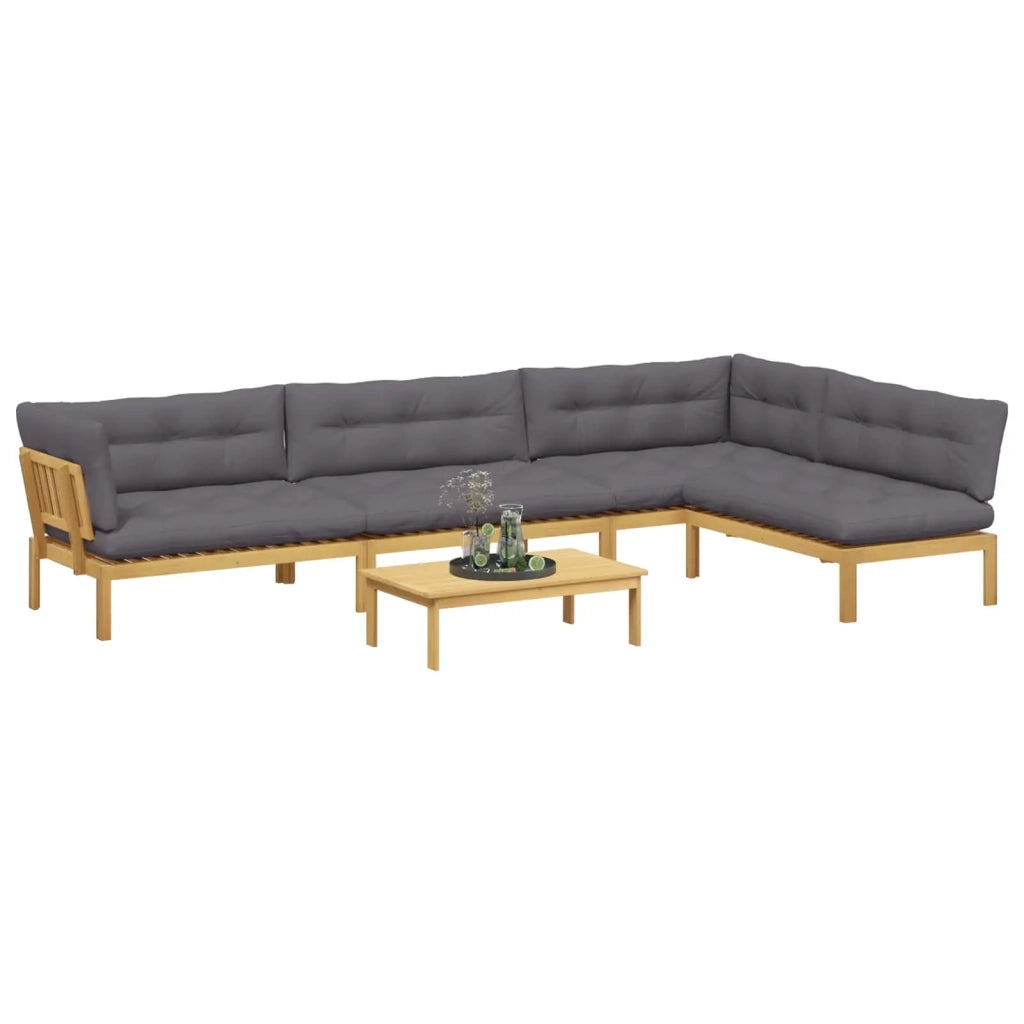 5 Pezzo Unità di divano pallet da giardino 3418297