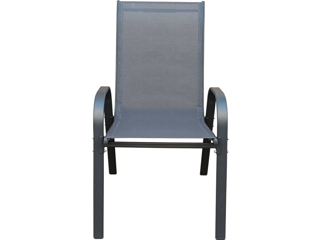 Sedia da giardino in textilene "Cordoba" - Phoenix - Set di 2 - Antracite