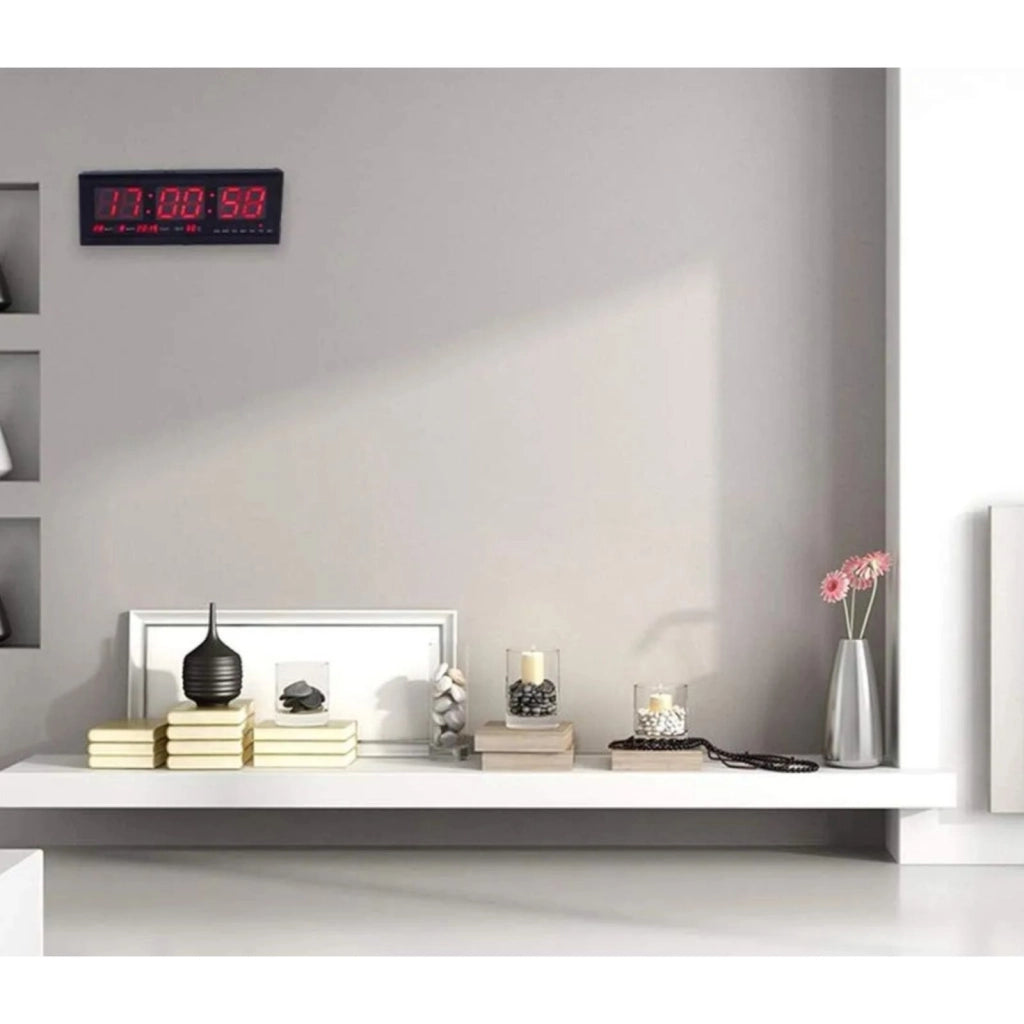 Orologio digitale da parete led datario display con sveglia temperatura JH-3615