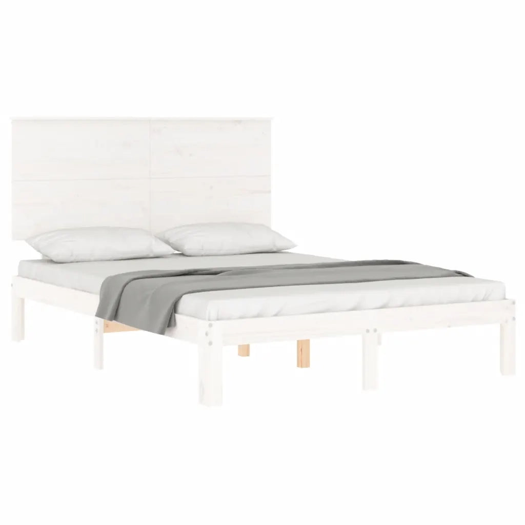 Giroletto con Testiera Bianco Small Double Legno Massello 3193632