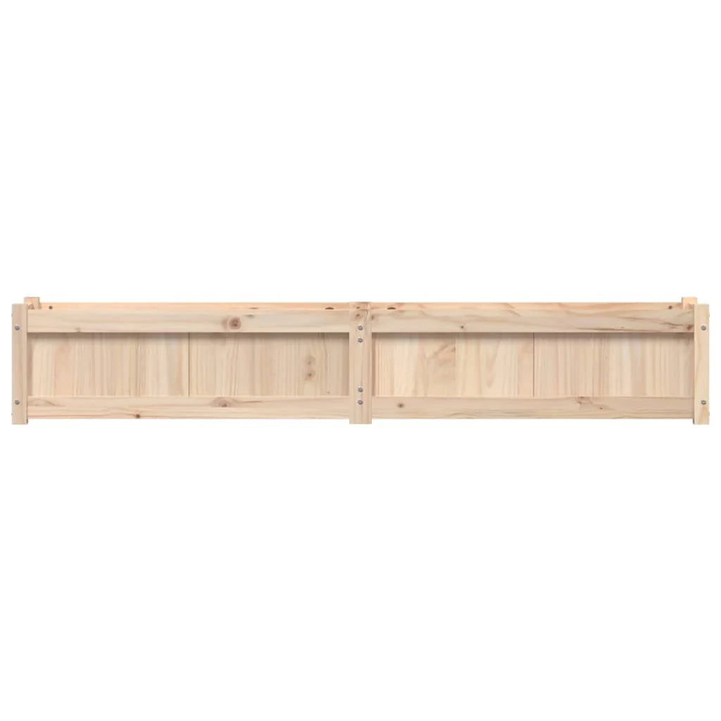 Fioriera rialzata per piante fiori terrazza giardino 180 x 31 x 31 cm legno di pino massiccio marrone 02_0037470