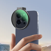 Portafiltro per smartphone, supporta filtri fotografici diffusione ND polarizzatore da 67 mm, attacco cold shoe per LED e microfono, accessorio per fotografia con cellulare
