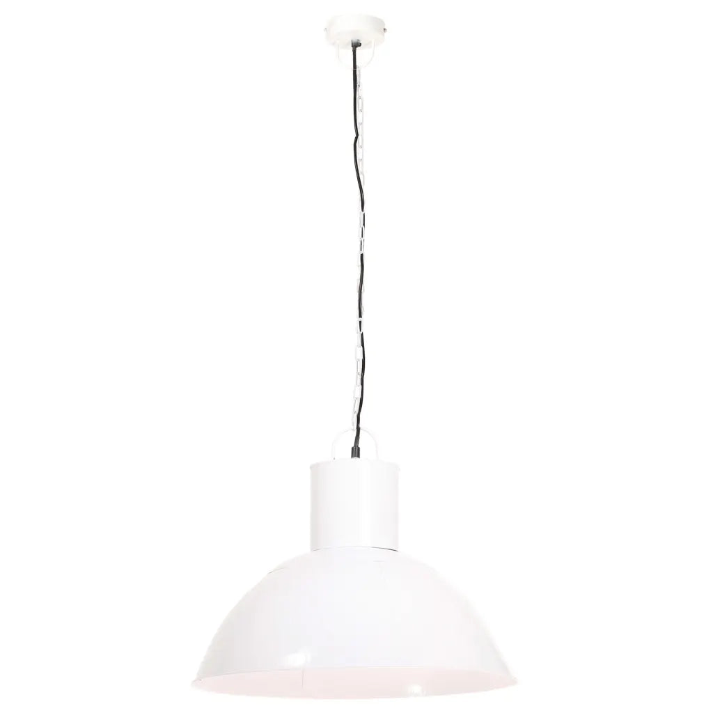 Lampada a Sospensione 25 W Bianca Rotonda 48 cm E27 320566