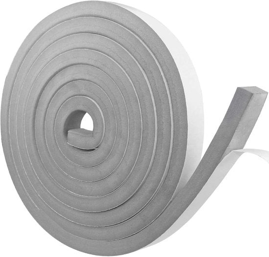 Tape Afdichtante adesiva auto - 25 mm x 10 mm - Impermeabile, Isolante acustico e Resistente all'usura - 5 m