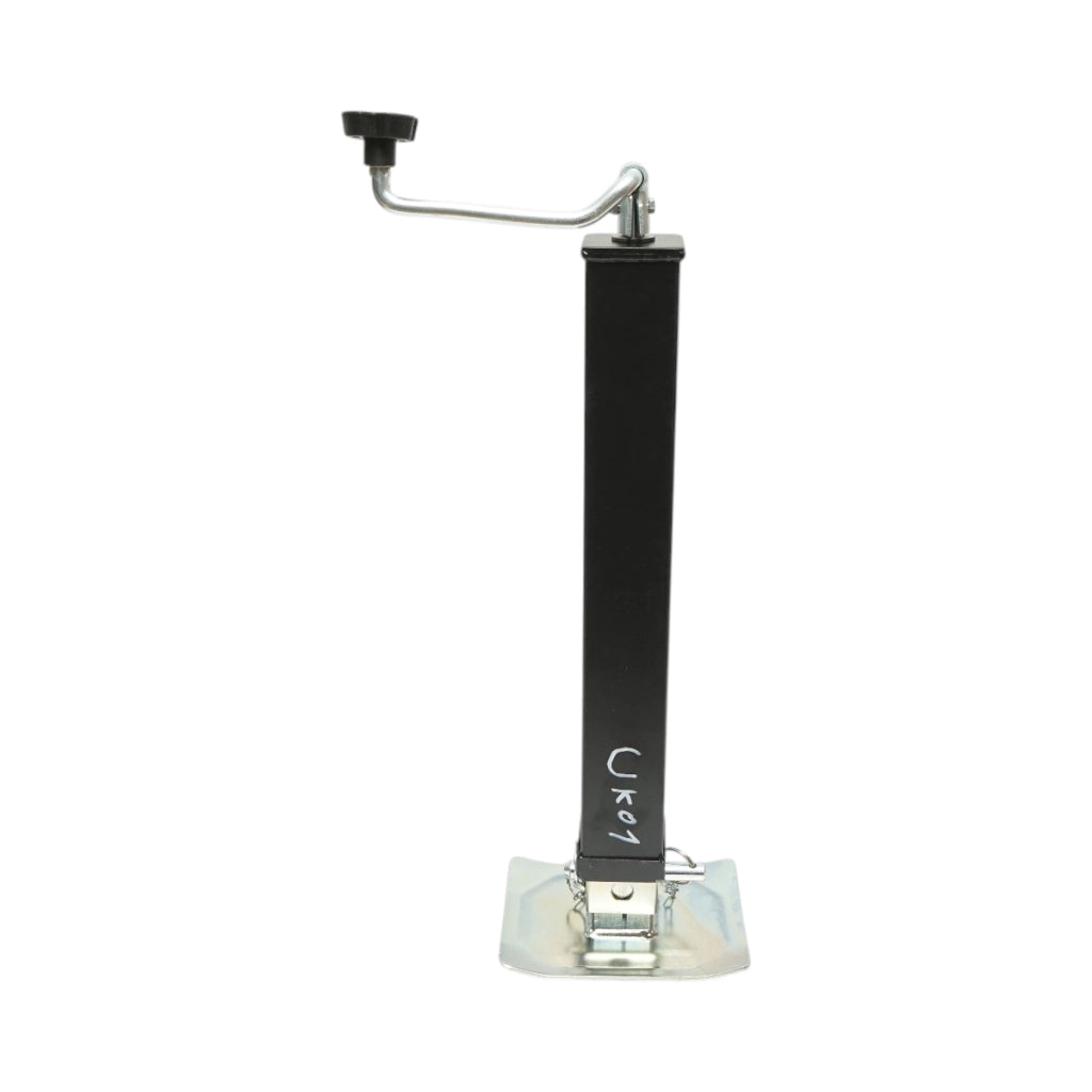 Piede di supporto per rimorchio regolabile con manovella, 56 cm, fissaggio laterale, carico massimo 3175 kg