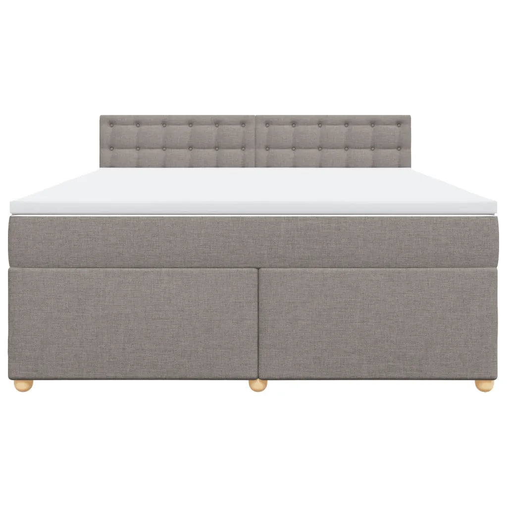 Giroletto a Molle con Materasso Tortora 180x200 cm in Tessuto 3286777