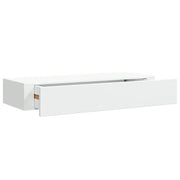 Scaffale con Cassetti da Parete | Mensola sospesa Bianco 60x23,5x10 cm in MDF