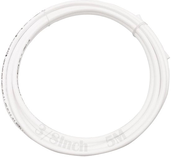Tubo di filtrazione per acqua 3/8'' - 5 metri - Tubo di raffreddamento per frigorifero - Sistema di osmosi inversa - Filtri per acqua - Tubo di alimentazione per acqua