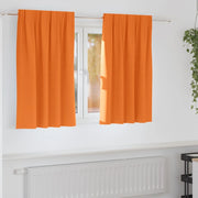Tende Blackout con Anelli 2 pcs Arancione Vivo 140 x 140 cm 4107508
