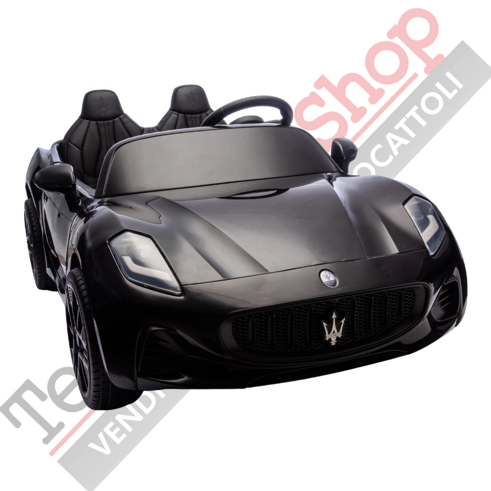 Auto Elettrica Per Bambini Maserati Folgore 12V-Nero